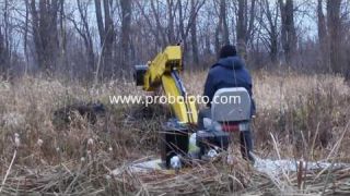 Очистка берега от камыша и углубление дна. Riverside/waterfront cleaning and deepening